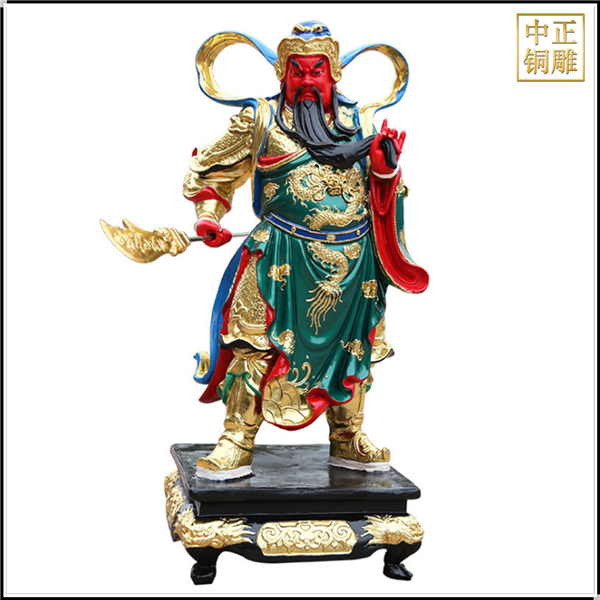 客廳銅關公像擺件鑄造